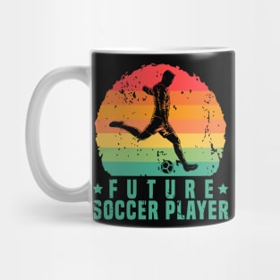 Retro Vintage Soccer Player Future Soccer Player Gift Mug